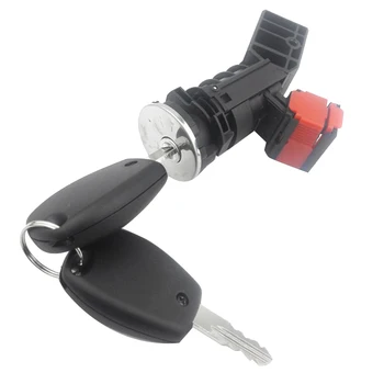 Бочкообразный Ключа за запалване с Един Ключ 4 за Контакт за Renault Clio Dacia Logan Sandero 806016505R 487004184R